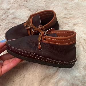 Handmade Leather Moccasin Size 11 Youth